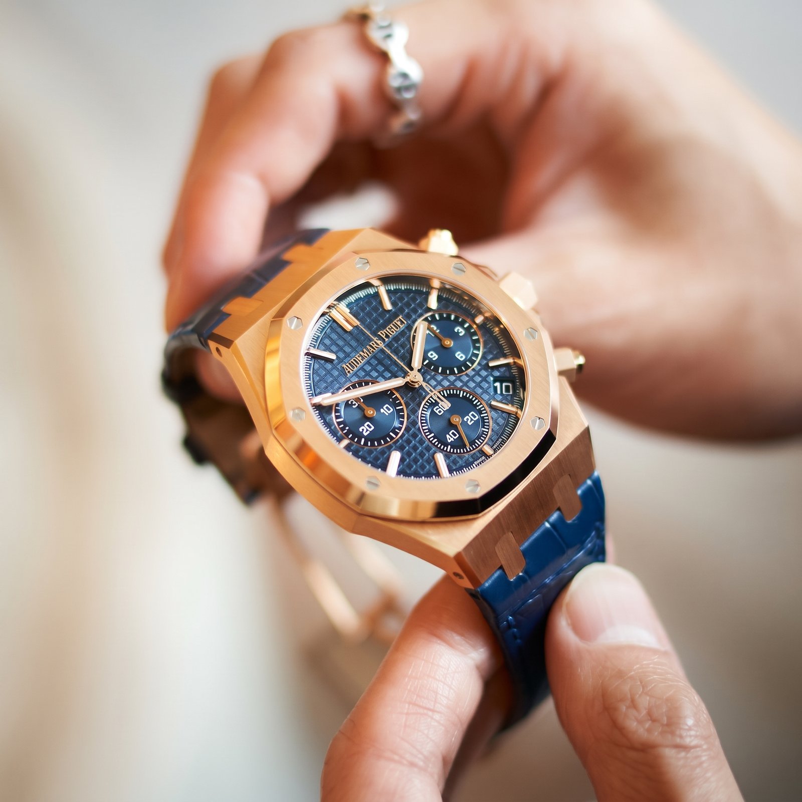 Rose Gold Chrono Watch